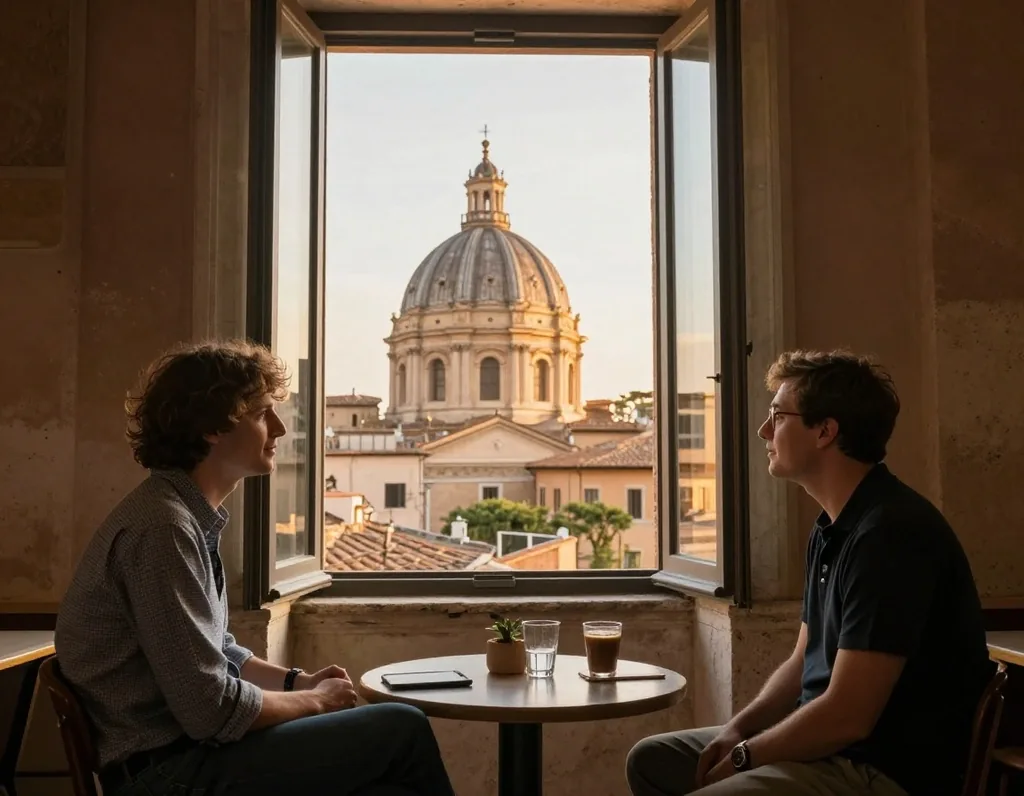 Redazione al lavoro su mappe e appunti a Roma